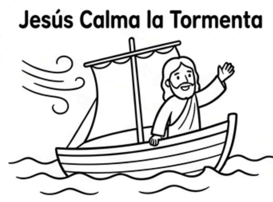 Jesús calma la tormenta