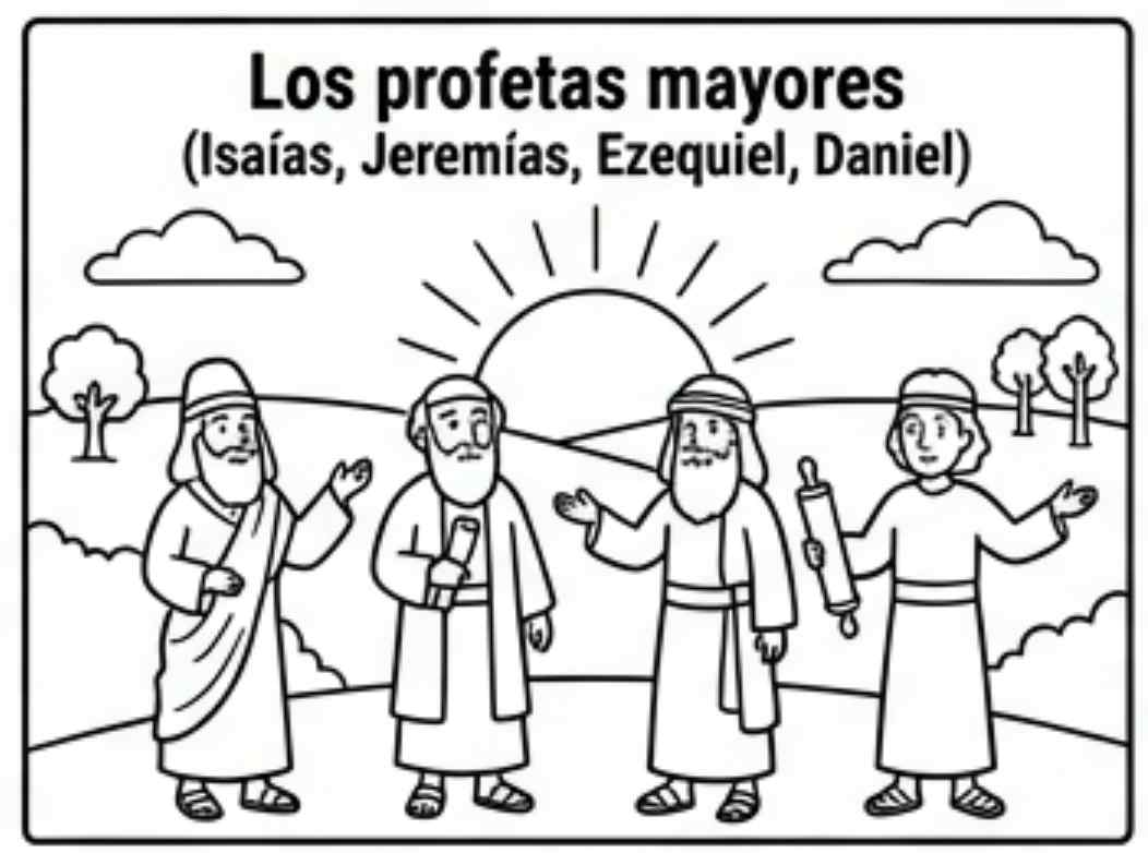 Dibujo para colorear: Los profetas mayores
