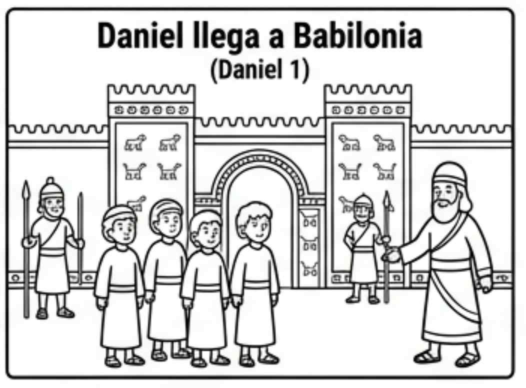 Daniel llega a Babilonia